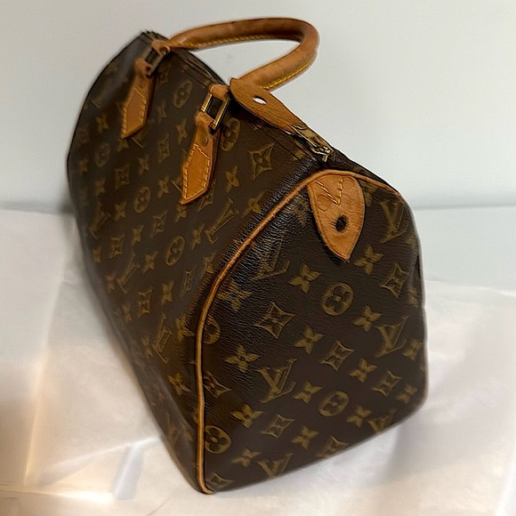 Vintage Louis Vuitton Speedy 30 Monogram with lock and key #310 - Picture 5 of 16